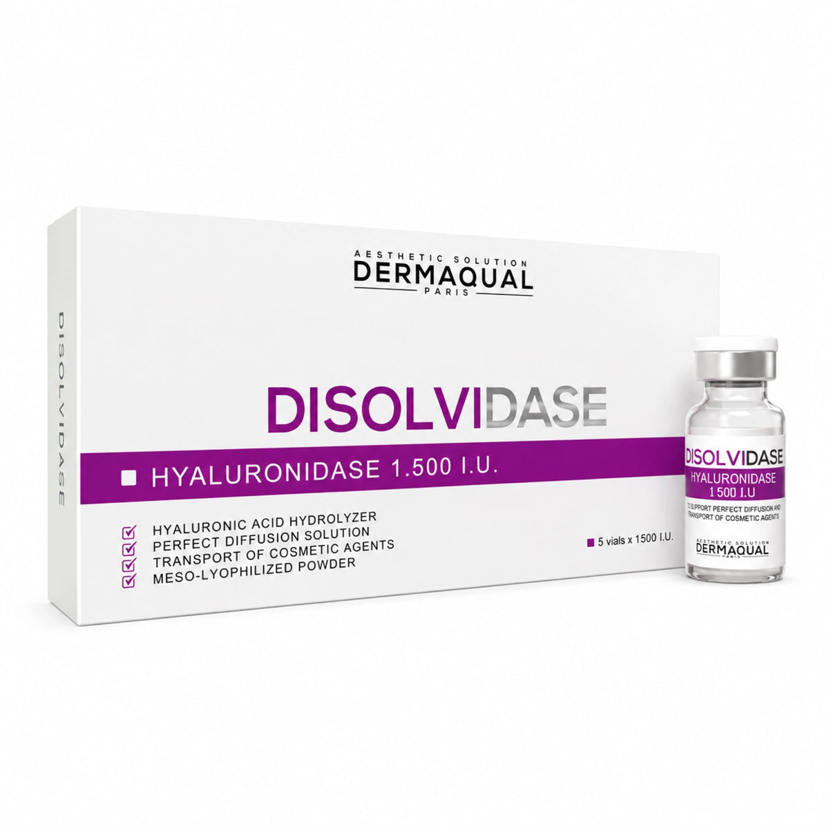 DermaQual Disolvidase 1500 I.E. 5 x 5ml - julifill.com