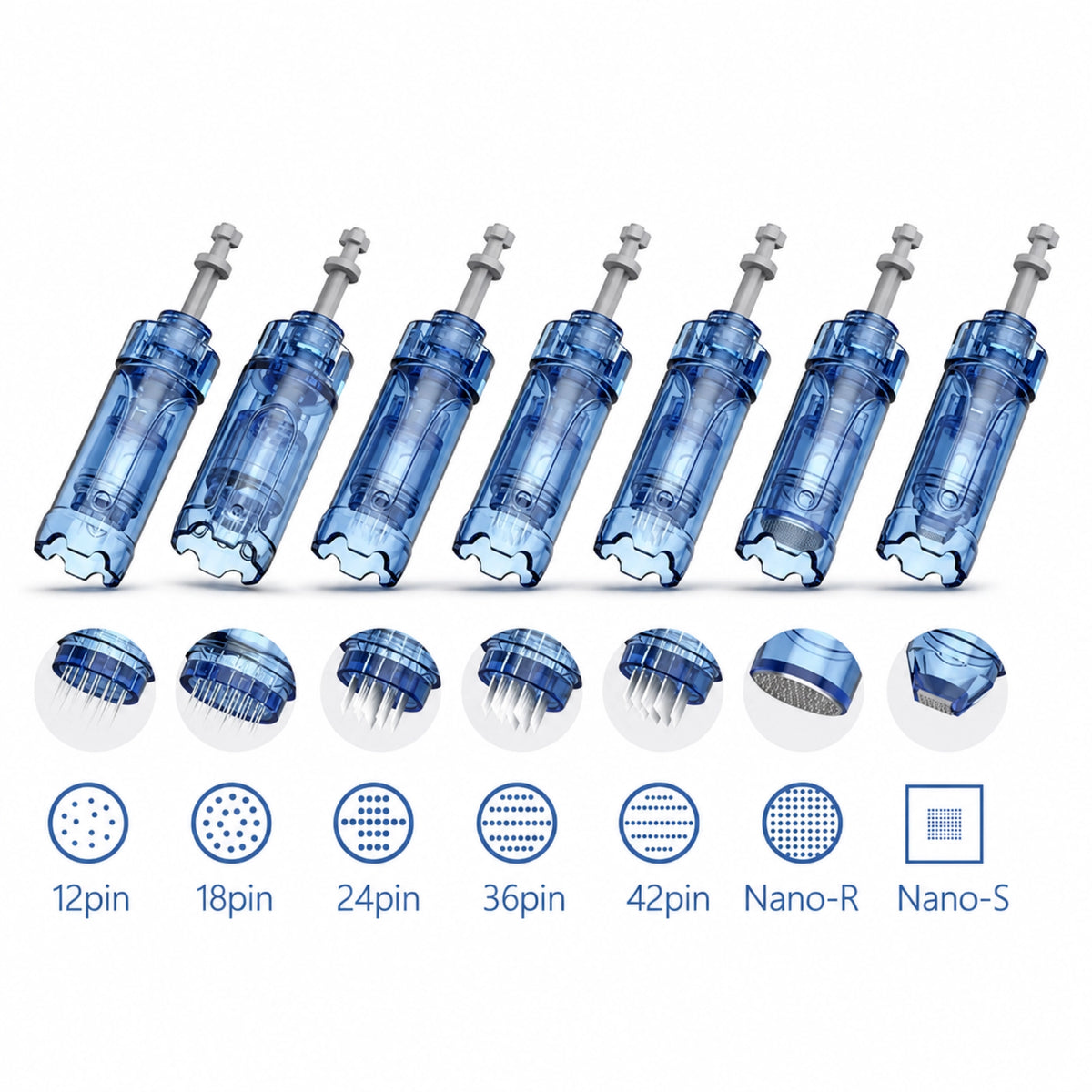 Dr.pen M8S Cartridges Aufsätze 10 Stück | Verschiedene Größen - julifill.com