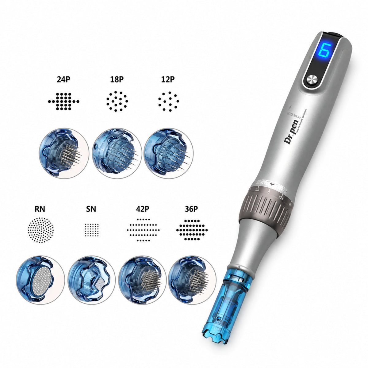 Dr.pen M8S Cartridges Aufsätze 10 Stück | Verschiedene Größen - julifill.com