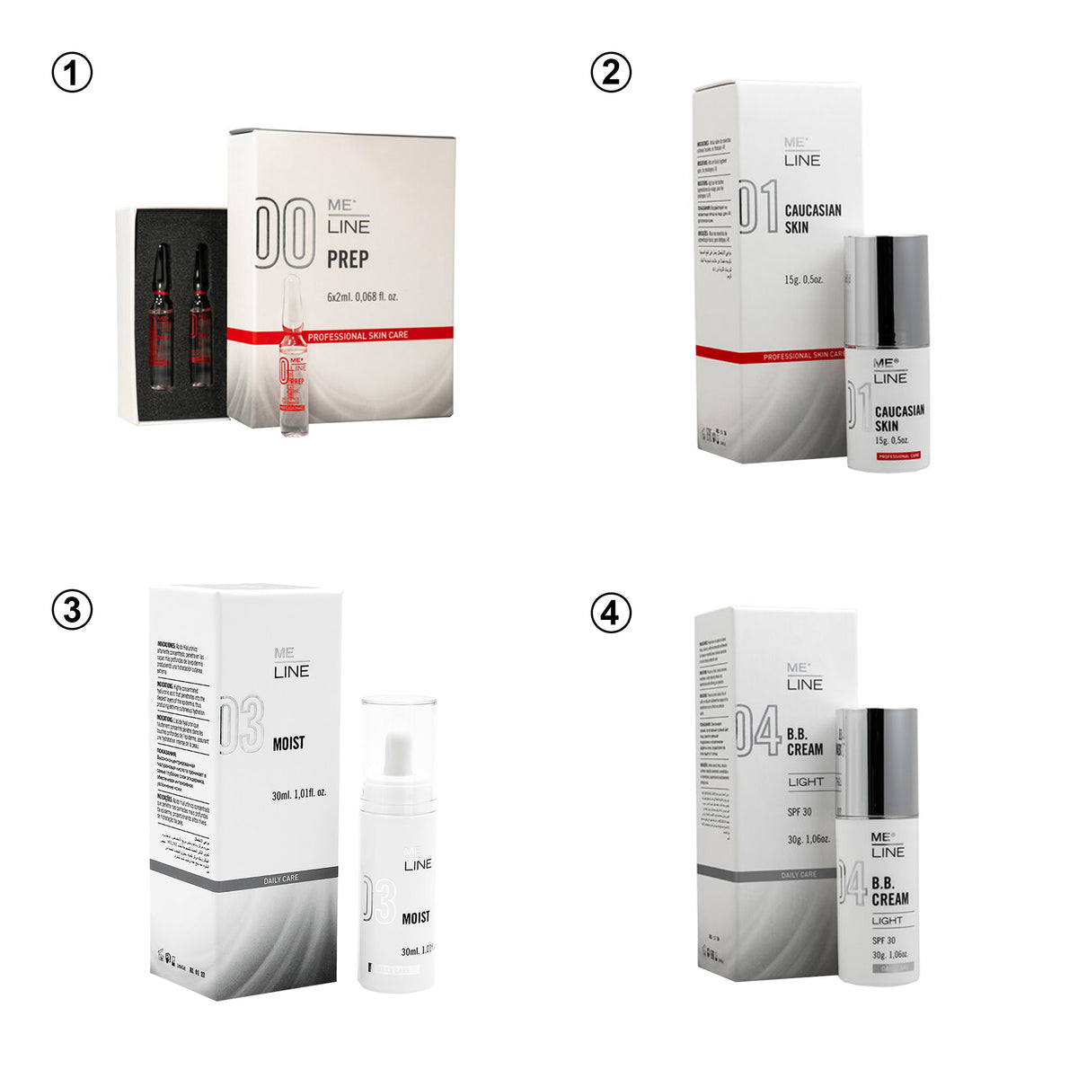 ME LINE® Caucasian Skin Light Komplettpaket - julifill.com