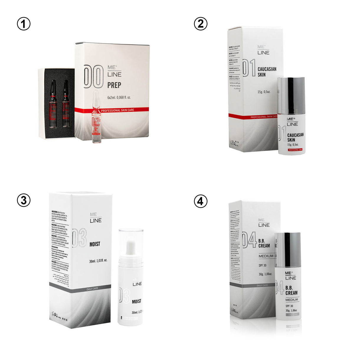 ME LINE® Caucasian Skin Medium Komplettpaket - julifill.com