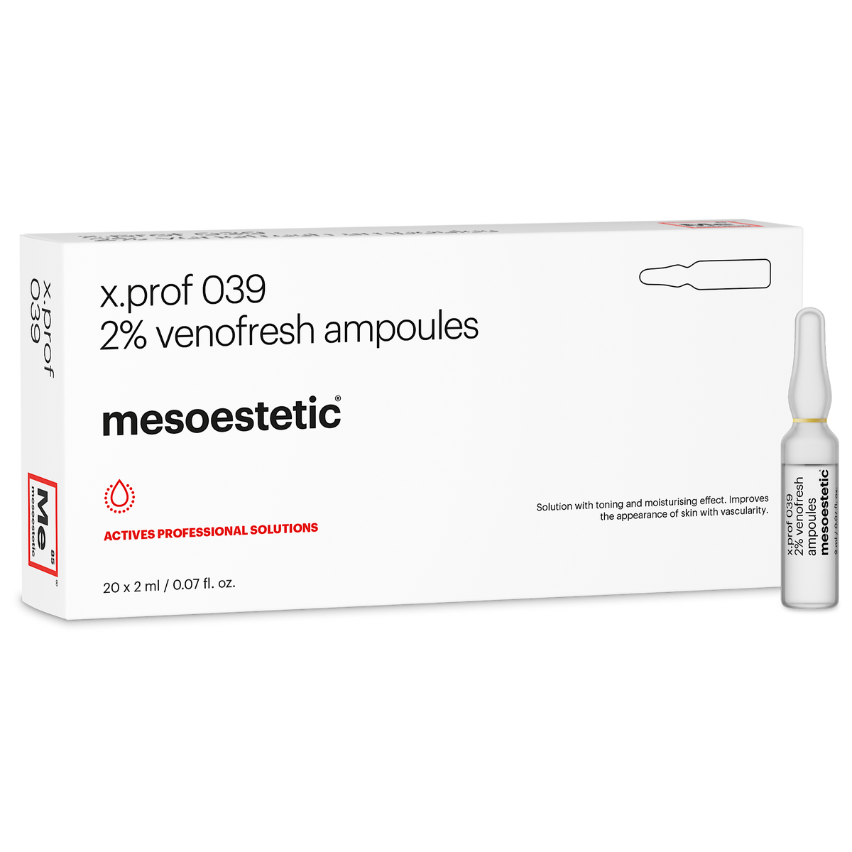 Mesoestetic x.prof Venofresh 2% 20 x 2ml