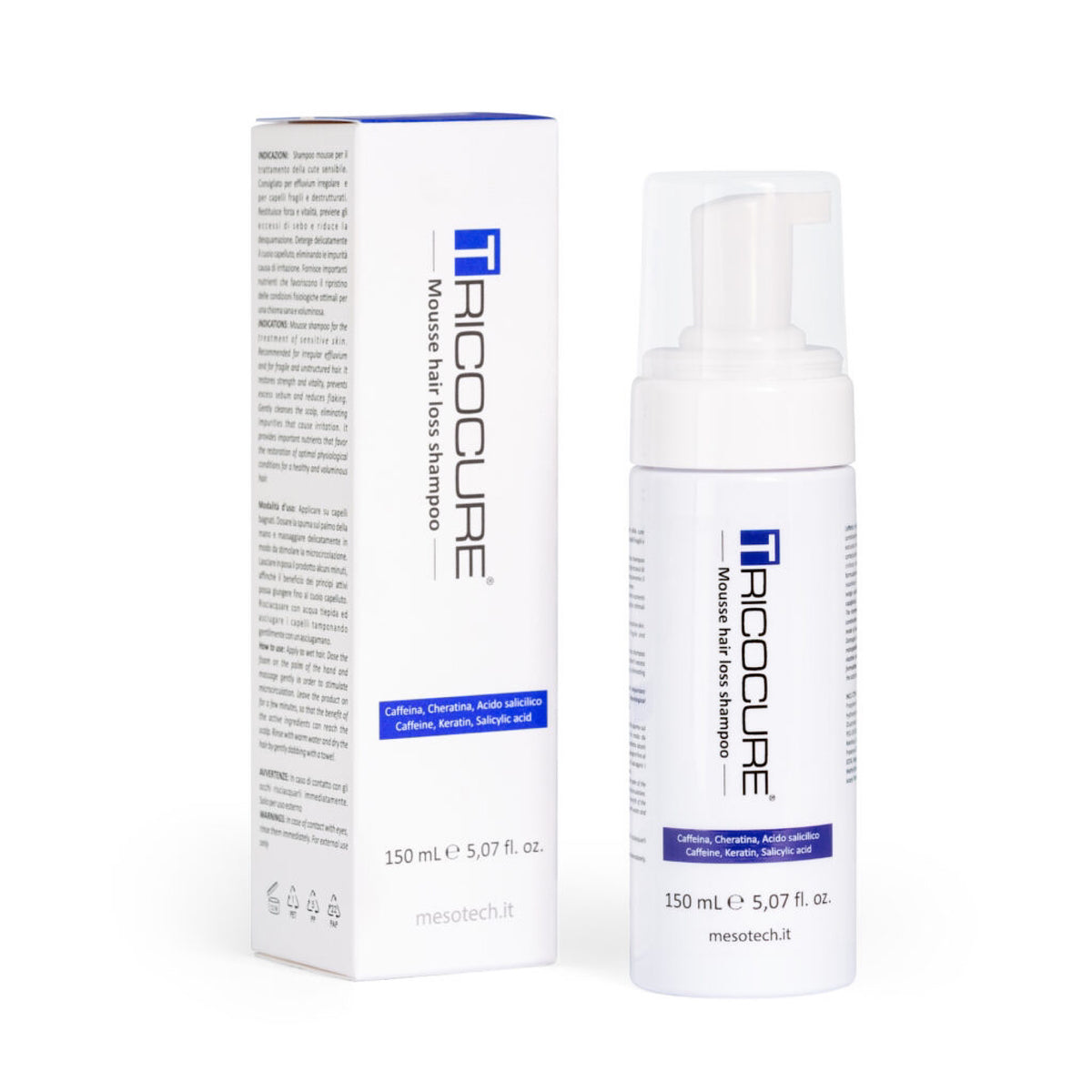 Tricocure® Mousse Hair Loss Shampoo 150ml - julifill.com