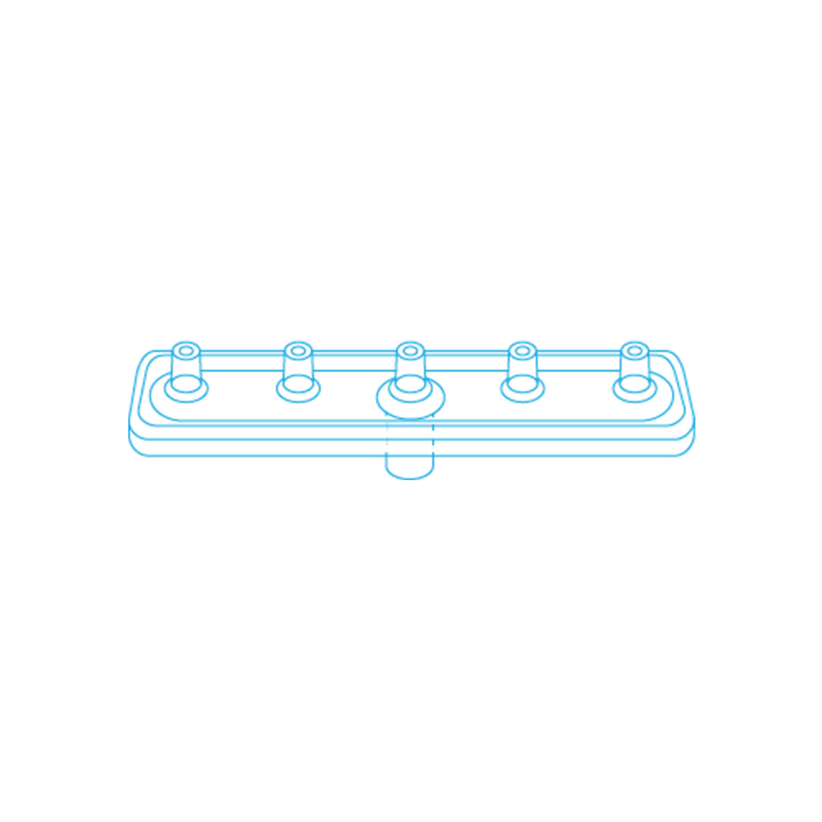 MESORAM® Verteilerplatte 5-fach linear - julifill.com
