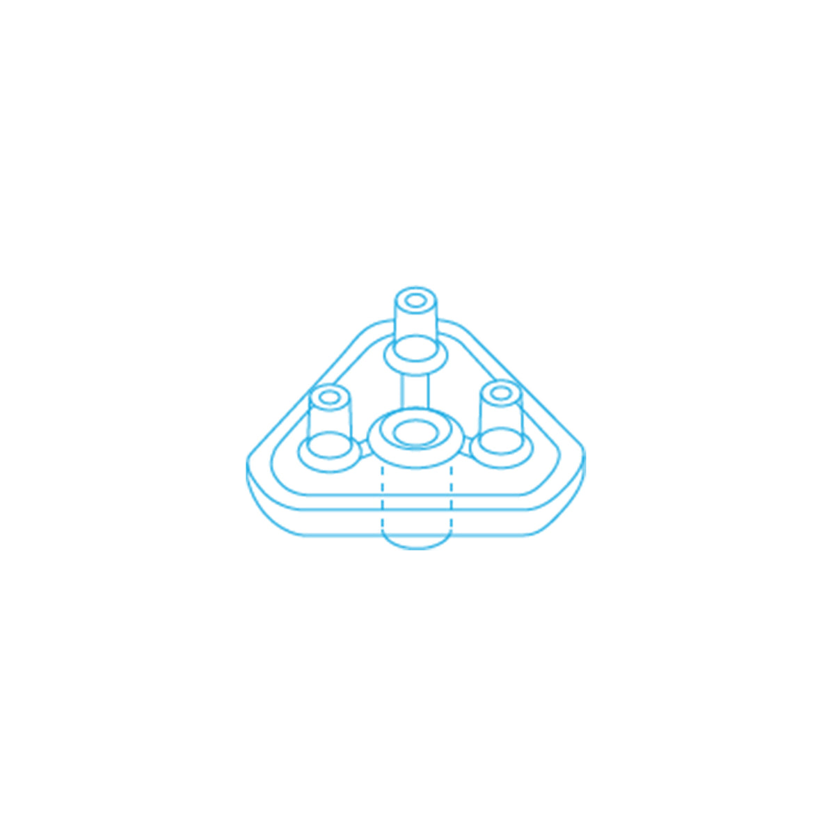 MESORAM® Verteilerplatte 3-fach Circular - julifill.com