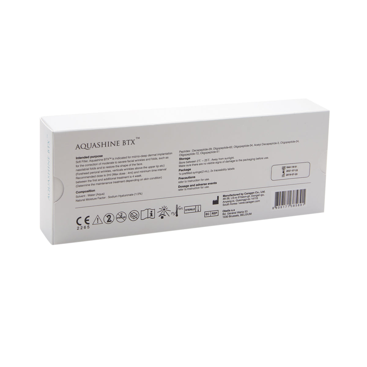 Aquashine PTX 1 x 2.0 ml - julifill.com