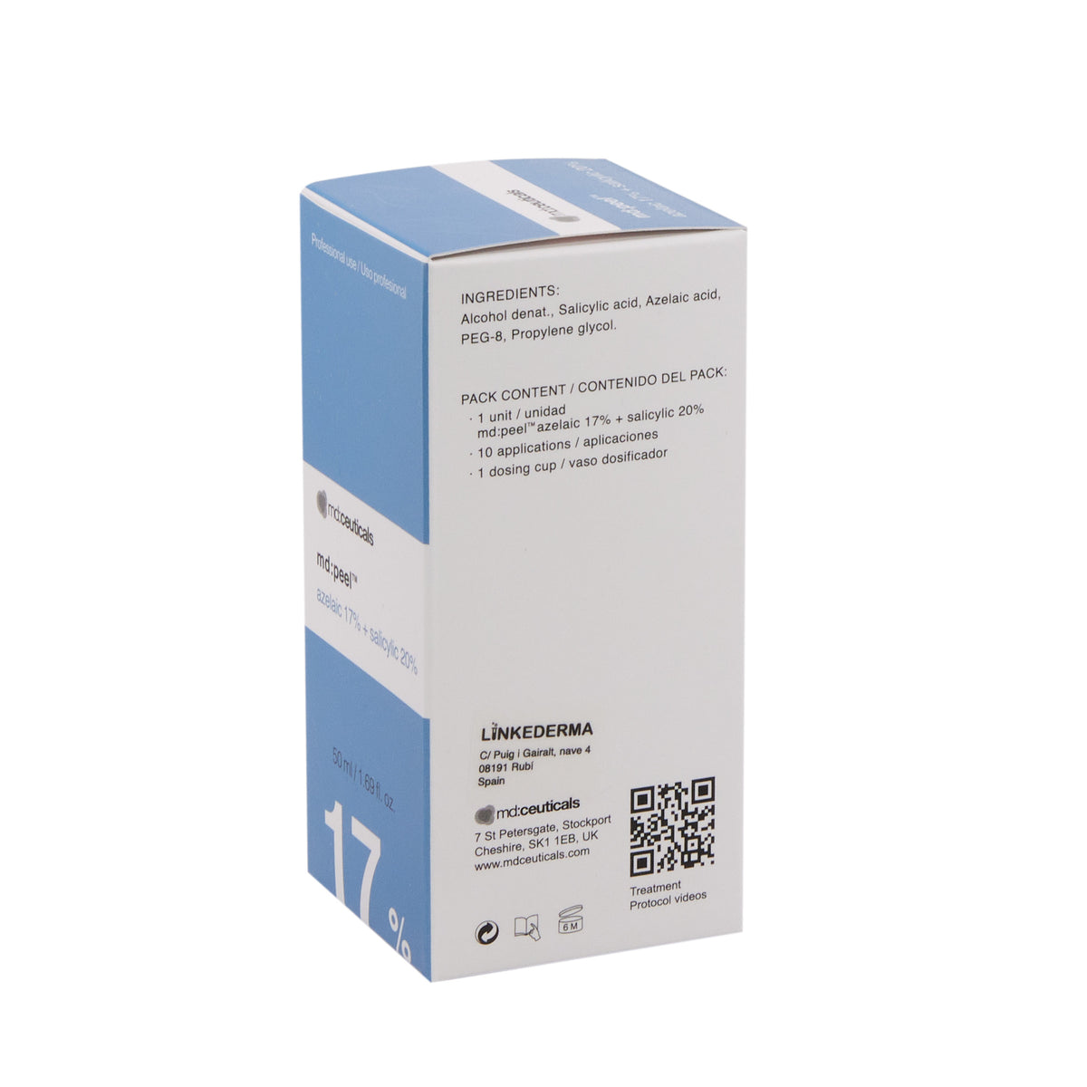 md:peel azelaic 17% + salicylic 20% - julifill.com